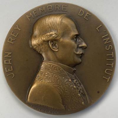 掌中浮雕-藏着的欧洲第044场 - 1931年法国研究员让.雷纪念铜章，55mm，78g