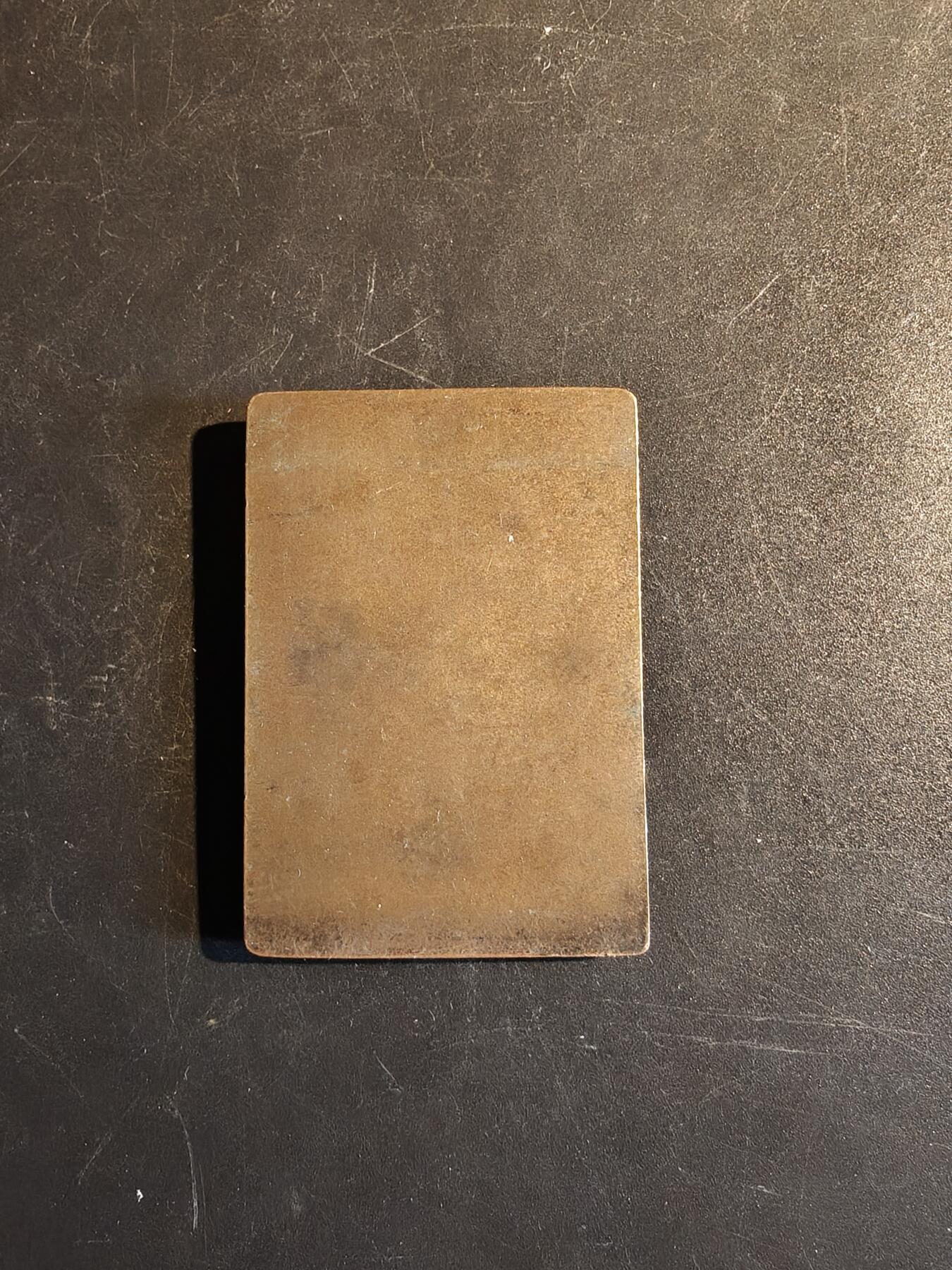 老王徽章第167期 法国医学教授方形大铜章     尺寸38×54mm.    重量59g