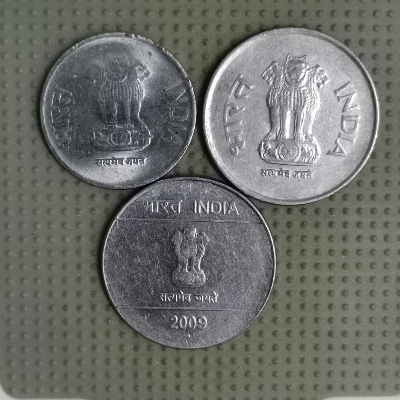 2025年第126场各国散币拍卖（总第126场） 印度1卢比3枚