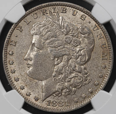 修遠堂世界钱币第九十六期 - NGC AU58 1881年美国摩根大银币 O厂铭