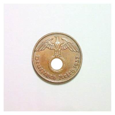 稀年 德国第三帝国1937年G版2芬尼 爽品 - 稀年 德国第三帝国1937年G版2芬尼 爽品