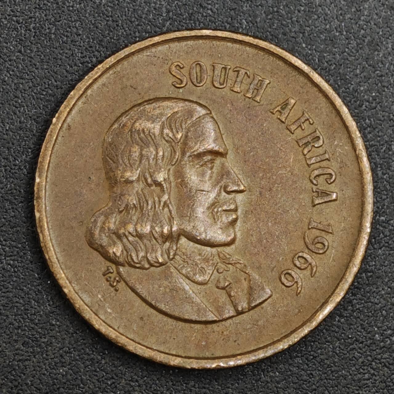 【淘币小摊】实时拍第八百一十七拍   散币场   满百包邮可预留二周 每周一统一发货   南非1966年1分铜币