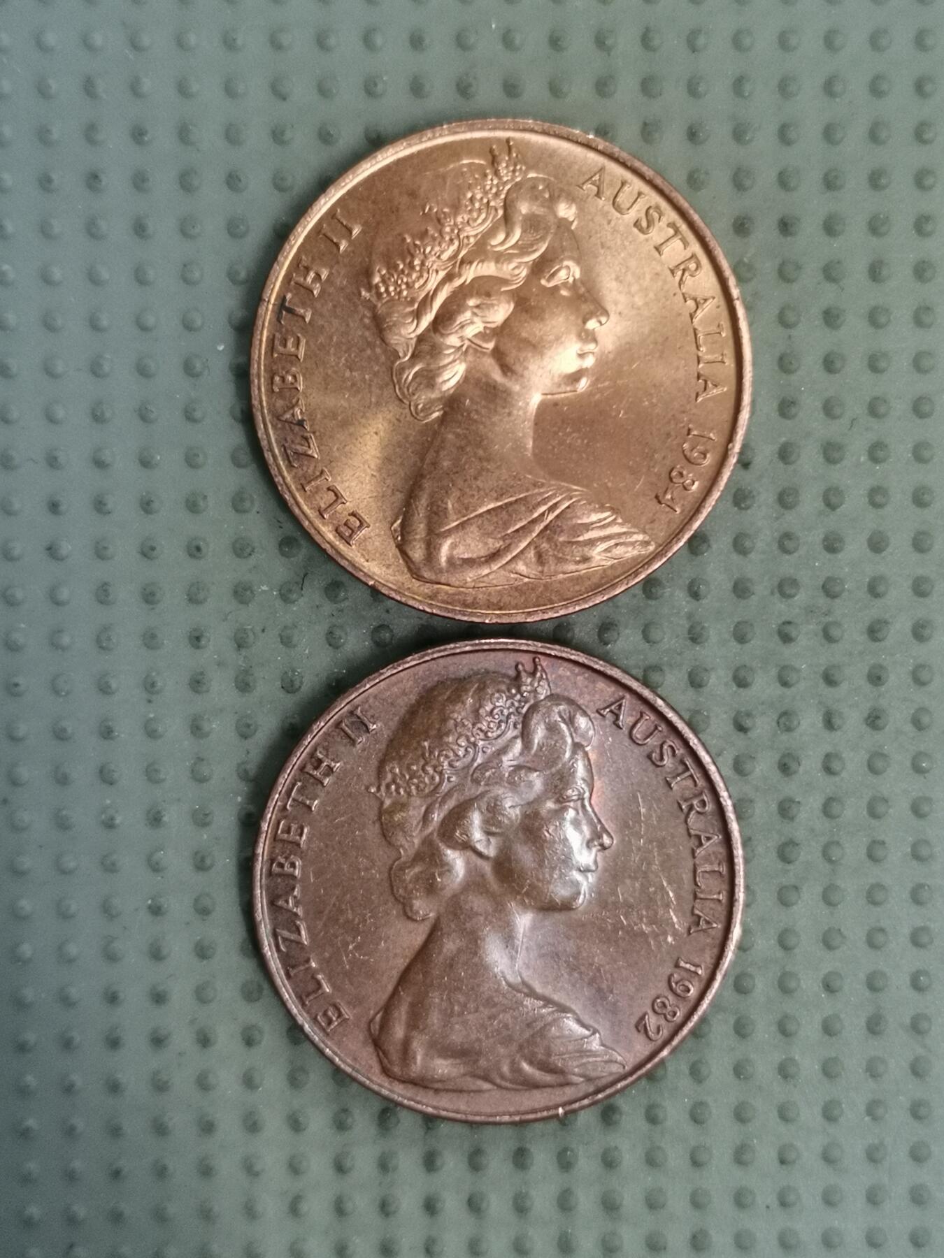 2025年第128场各国散币拍卖（总第128场） 澳大利亚2分2枚