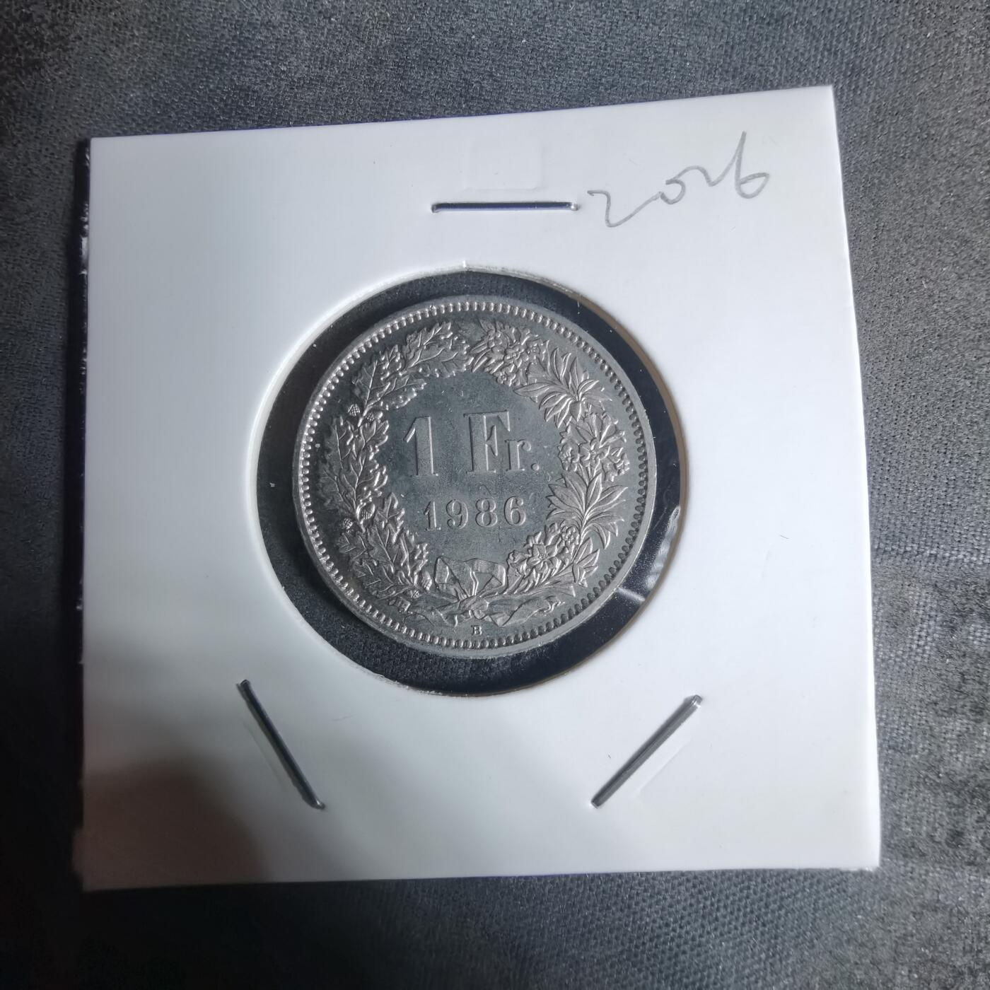 沼泽如烟--第920场 瑞士1986年1法郎