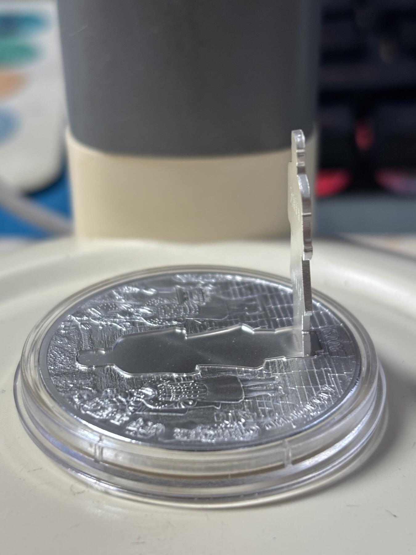 第184期拍卖 老挝2009年兵马俑3D立体镶嵌彩色精制纪念银币4枚，925银，1盎司*4.发行2000套