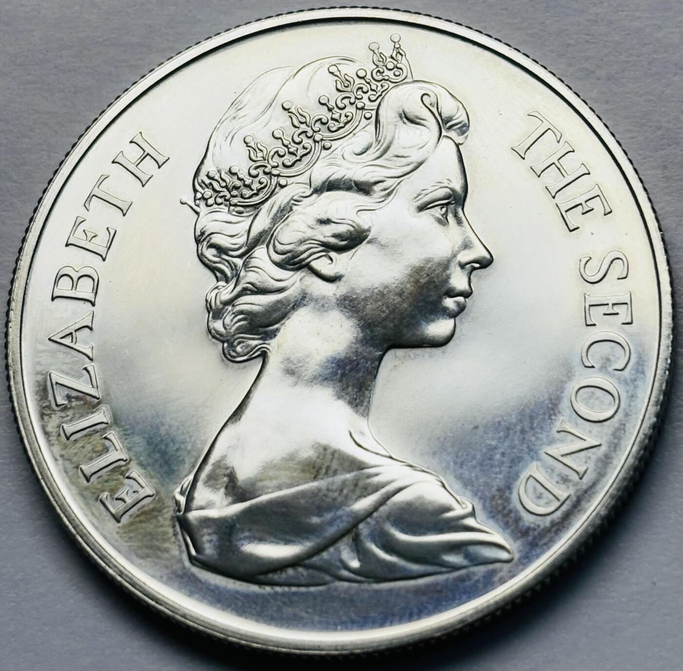 文馨钱币收藏第 283 场，【大雪鉴珍，寒英缀金】金银纪念币精品场，诚邀您的参与【长期接代拍品】 全新圣赫勒拿1973年发现300周年25便士精制大银币 28.28 克 925 高银