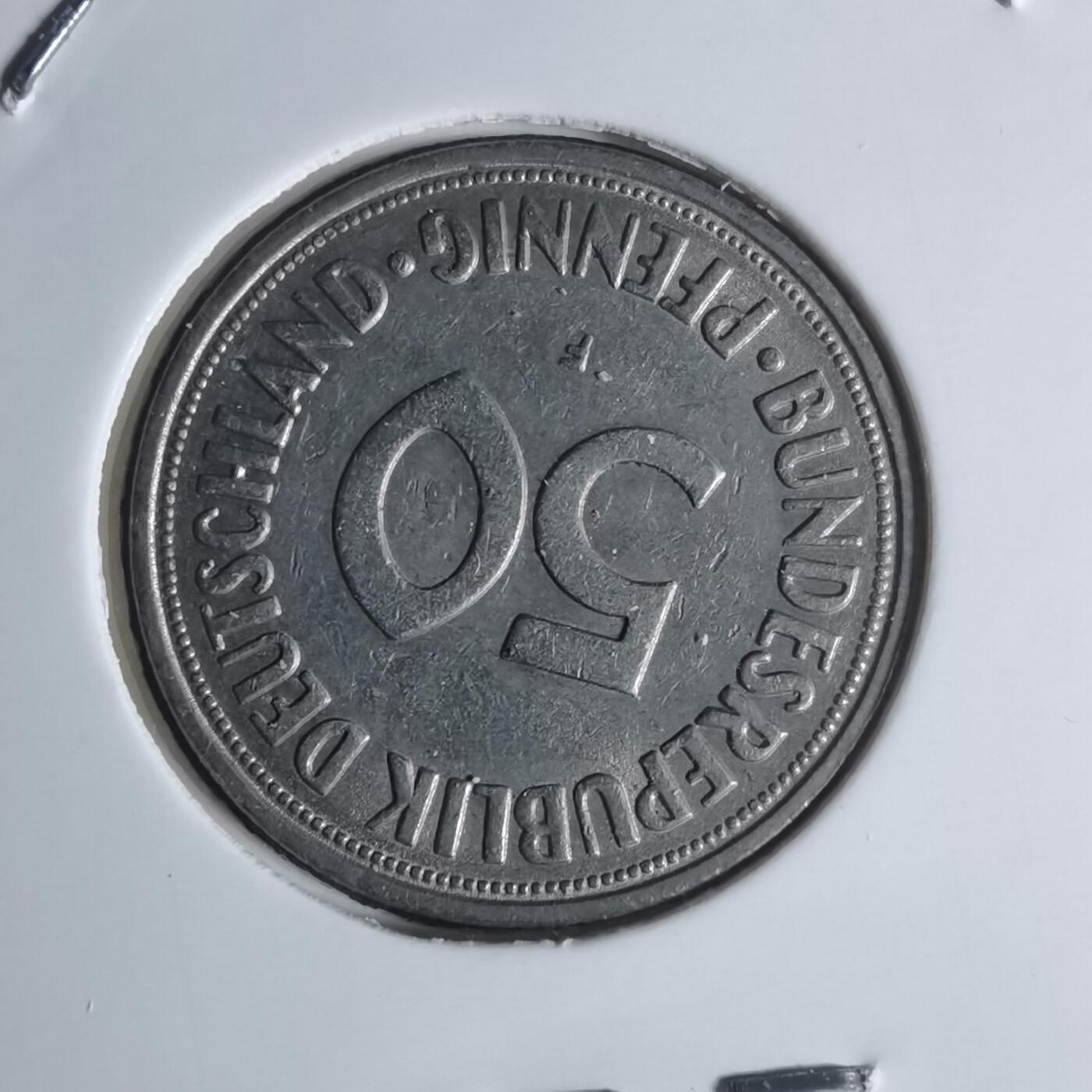 沼泽如烟--第920场 德国1950年50芬尼