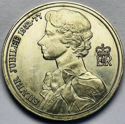 文馨钱币收藏第 283 场，【大雪鉴珍，寒英缀金】金银纪念币精品场，诚邀您的参与【长期接代拍品】 - 1952-1977 年英国温莎城堡，纪念女王在位 25 周年银禧纪念章，由南安普顿市铸造