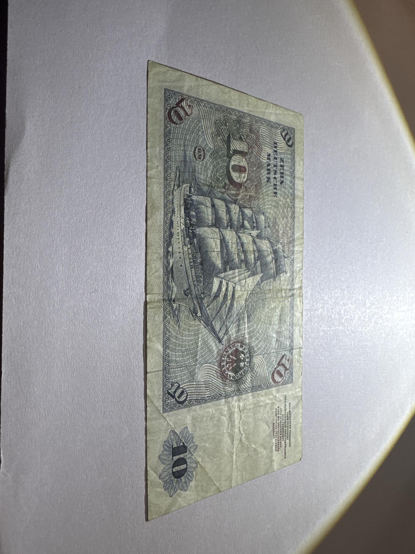 12.5纸币专场 1960-1980年联邦德国10马克纸币 