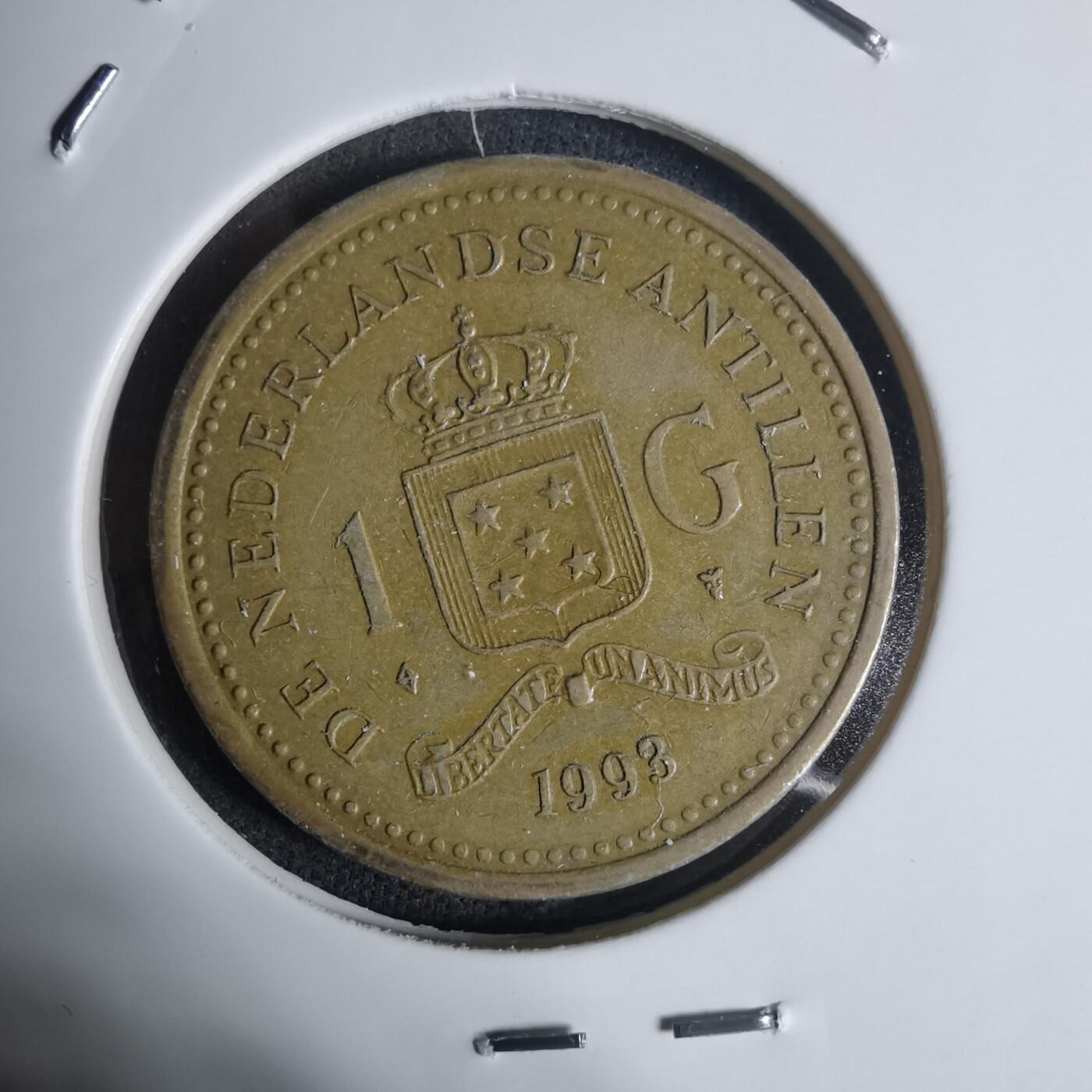 沼泽如烟--第920场 荷属安的列斯1993年1盾