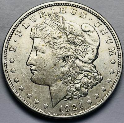 文馨钱币收藏第 283 场，【大雪鉴珍，寒英缀金】金银纪念币精品场，诚邀您的参与【长期接代拍品】 - 原光好品 1921 年美国摩根一元银元