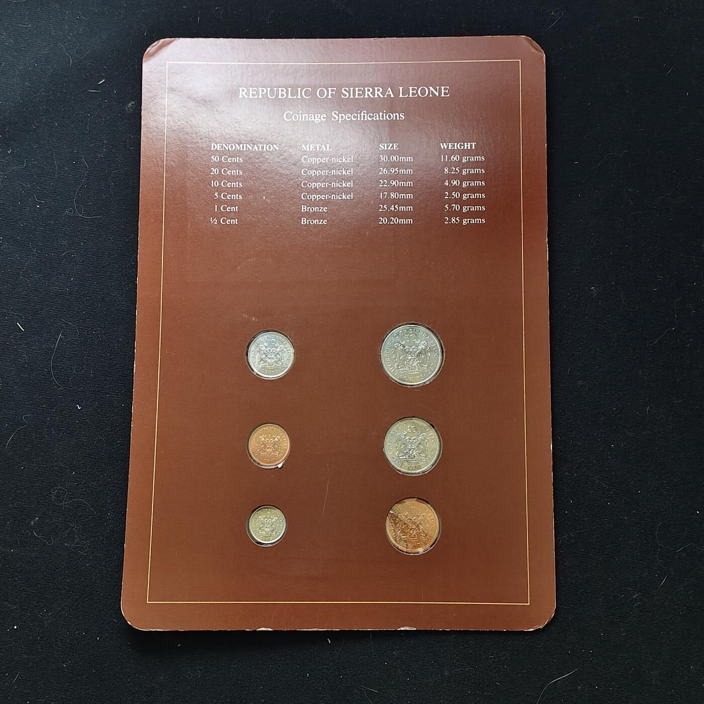 【全场包邮】纯粹捡漏拍482场（免费代拍第19场）-币封+套装+富兰克林（注意佣金） 【富兰克林·世界各国硬币系列邮币卡】塞拉利昂共和国+马来西亚联邦