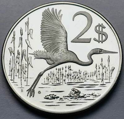 文馨钱币收藏第 283 场，【大雪鉴珍，寒英缀金】金银纪念币精品场，诚邀您的参与【长期接代拍品】 - 全新 1976 年英属开曼群岛 2 元精制大银币，29.45 克 925 高银