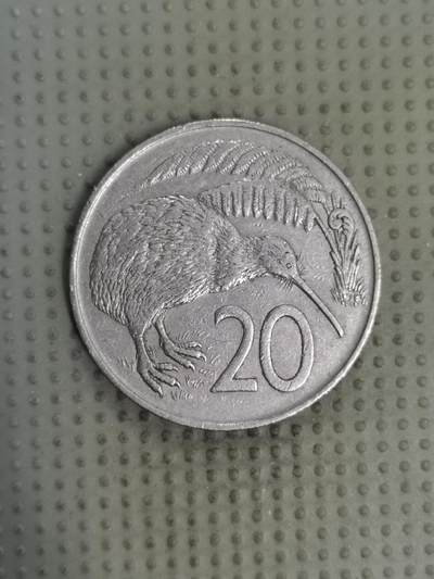 2025年第128场各国散币拍卖（总第128场） - 新西兰1967年20分