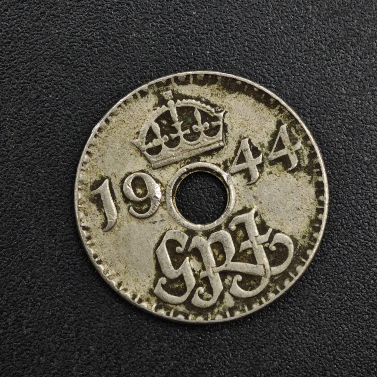 【淘币小摊】实时拍第八百一十七拍   散币场   满百包邮可预留二周 每周一统一发货   英属几内亚1944年3便士镍币