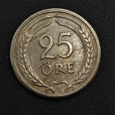 【淘币小摊】实时拍第八百一十七拍   散币场   满百包邮可预留二周 每周一统一发货   - 瑞典1947年25欧尔镍币