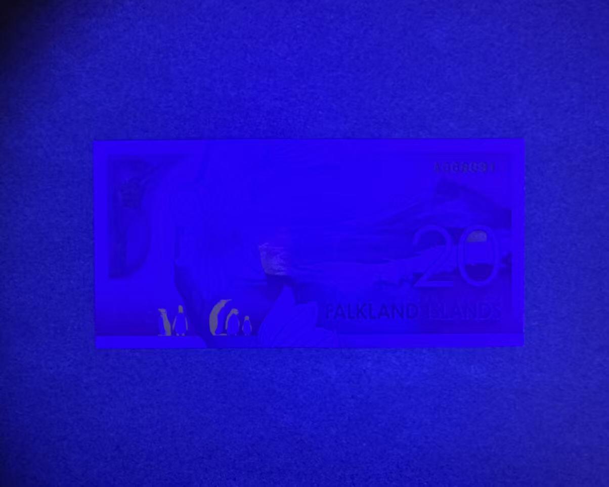 【Blue Auction】世界纸币精拍第758期——18级TOP拍卖/信誉/品质/专业/高效💫 【A冠倒置号】福克兰群岛 2025年20镑 全新UNC