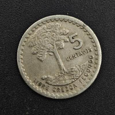 【淘币小摊】实时拍第八百一十七拍   散币场   满百包邮可预留二周 每周一统一发货   - 危地马拉1975年5分镍币