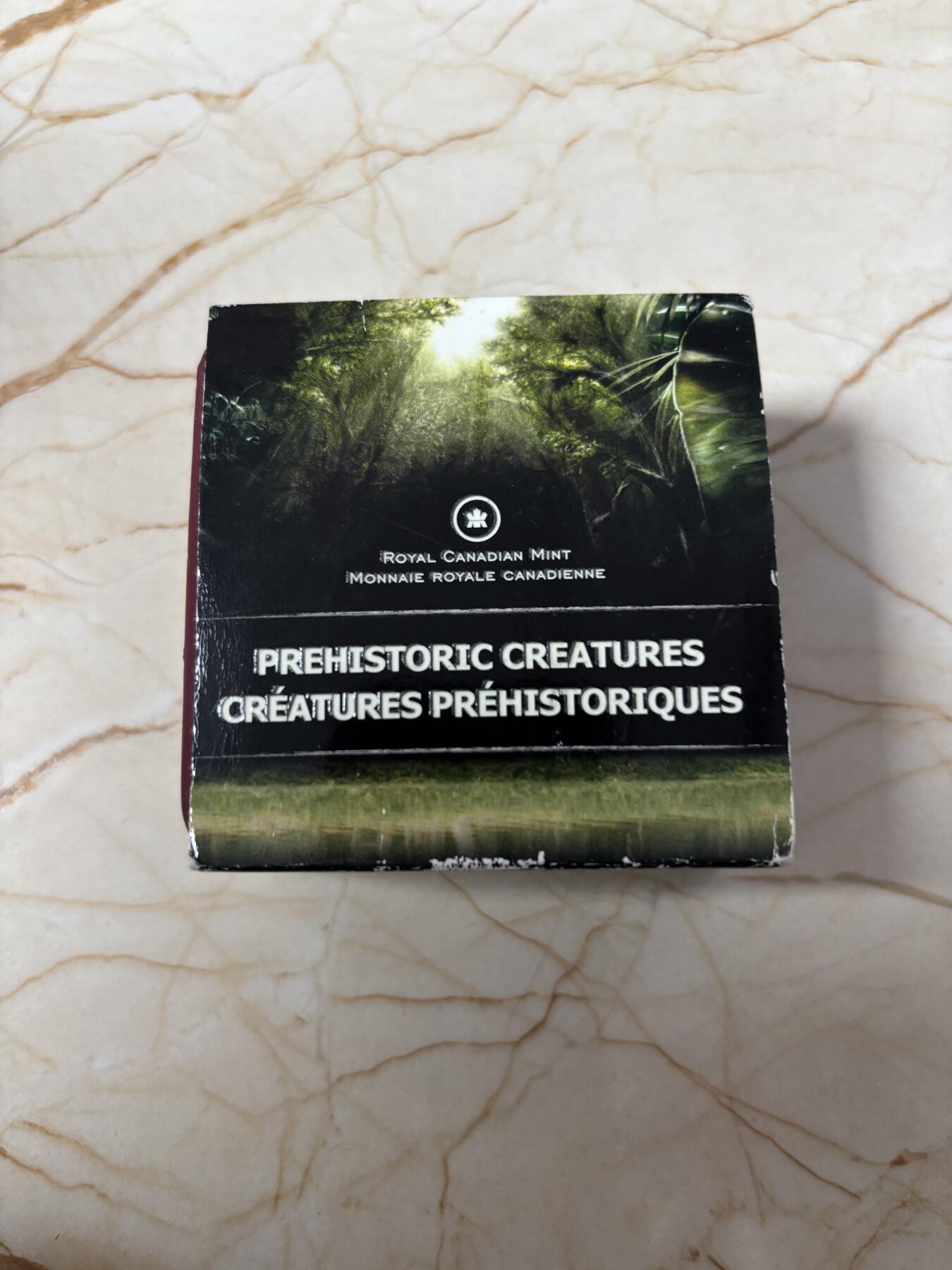 第184期拍卖 加拿大2014史前动物4提塔利克鱼夜光合金纪念币，发行30000套