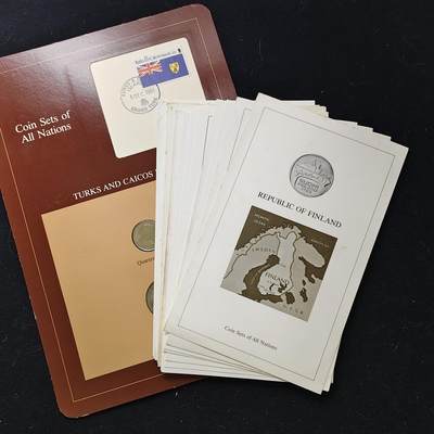 【全场包邮】纯粹捡漏拍482场（免费代拍第19场）-币封+套装+富兰克林（注意佣金） - 【富兰克林·世界各国硬币系列邮币卡】特克斯和凯克斯群岛+富兰克林说明书一批