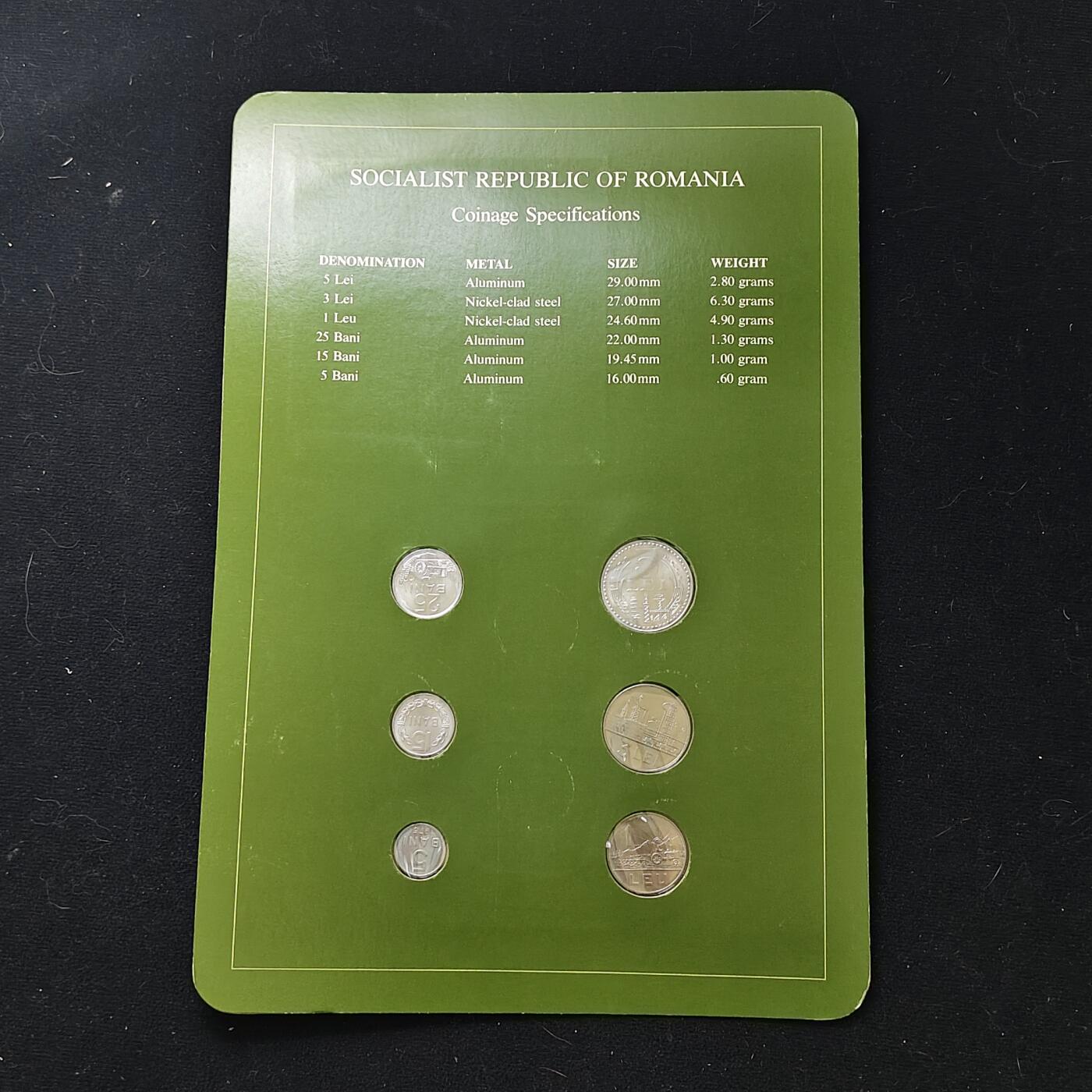 【全场包邮】纯粹捡漏拍482场（免费代拍第19场）-币封+套装+富兰克林（注意佣金） 【富兰克林·世界各国硬币系列邮币卡】罗马尼亚共和国