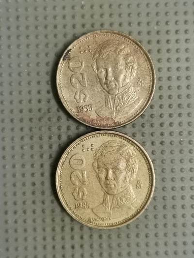 2025年第127场各国散币拍卖（总第127场） - 墨西哥1985年20比索2枚