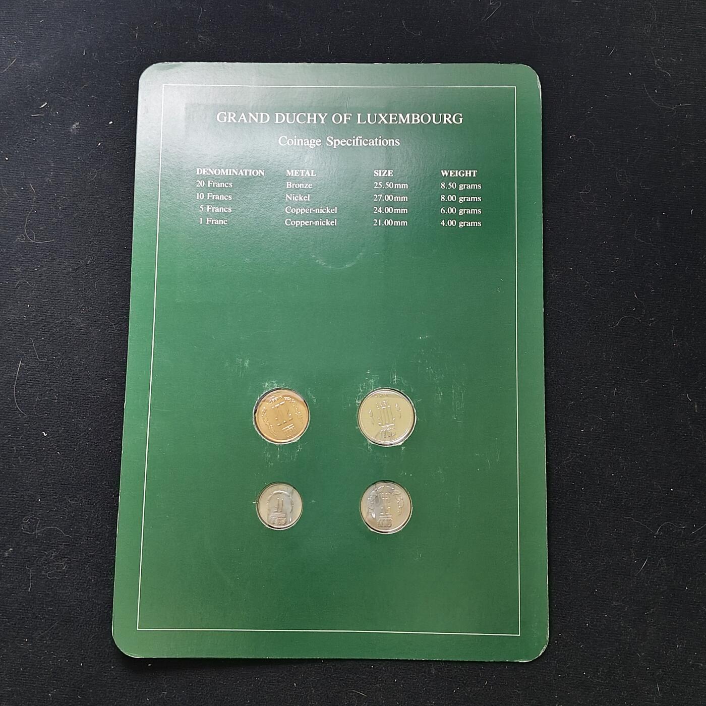 【全场包邮】纯粹捡漏拍482场（免费代拍第19场）-币封+套装+富兰克林（注意佣金） 【富兰克林·世界各国硬币系列邮币卡】卢森堡大公国+萨尔瓦多共和国