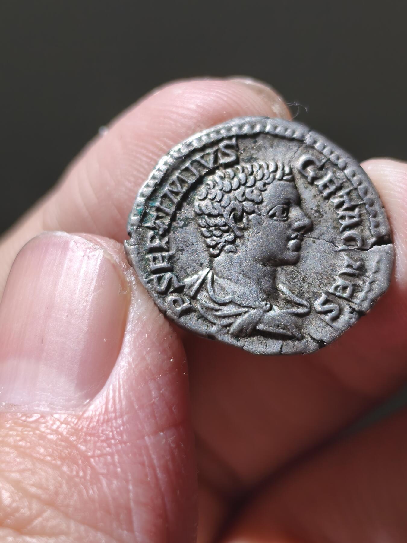 星盘世界钱币十二月六日古典币专场 古罗马赛维鲁王朝银币 老七盖塔 凯撒版