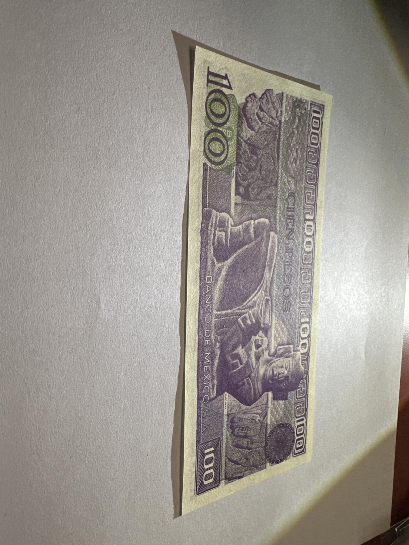 12.5纸币专场 墨西哥100比索 全新UNC 