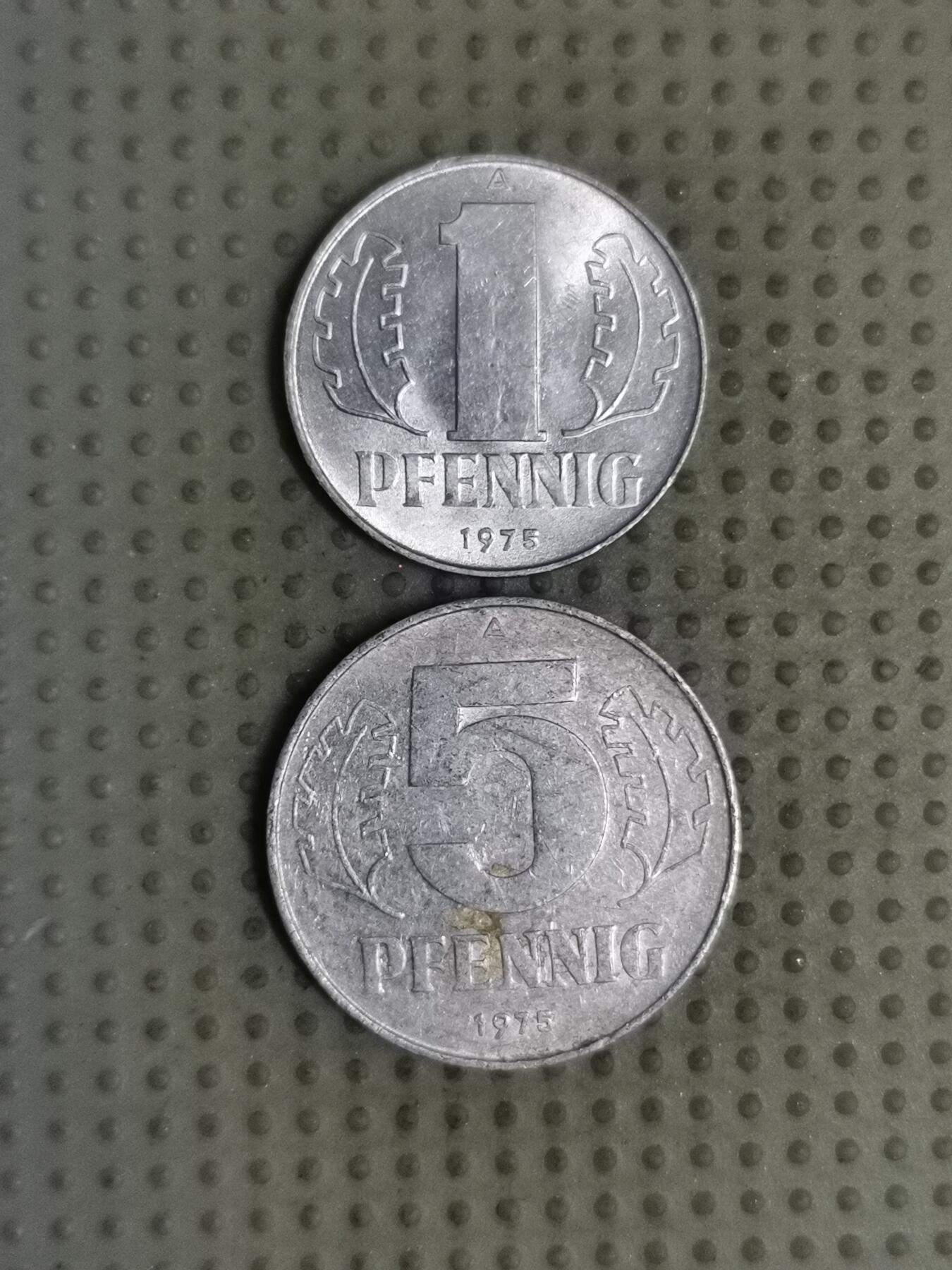 2025年第129场各国散币拍卖（总第129场） 东德1975年2枚