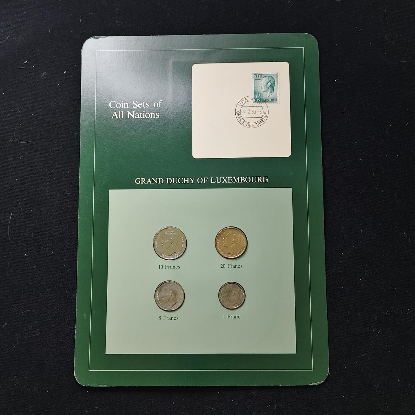 【全场包邮】纯粹捡漏拍482场（免费代拍第19场）-币封+套装+富兰克林（注意佣金） 【富兰克林·世界各国硬币系列邮币卡】卢森堡大公国+萨尔瓦多共和国