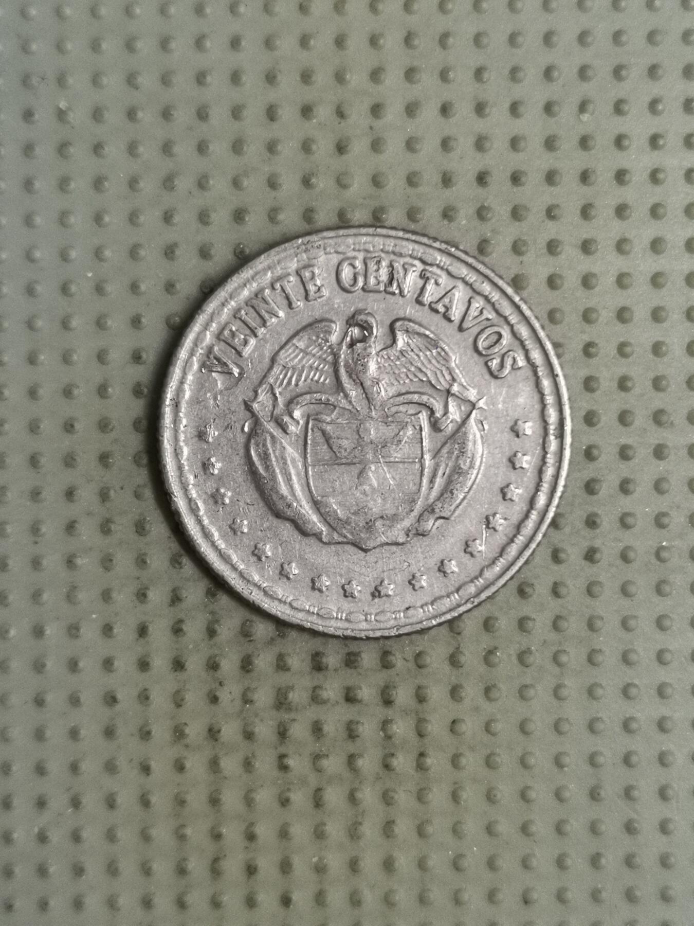 2025年第127场各国散币拍卖（总第127场） 哥伦比亚1963年20分