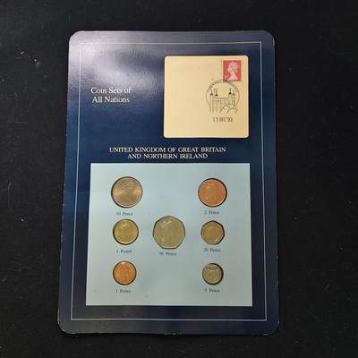 【全场包邮】纯粹捡漏拍482场（免费代拍第19场）-币封+套装+富兰克林（注意佣金） - 【富兰克林·世界各国硬币系列邮币卡】大不列颠及北爱尔兰联合王国（英国）-含苏格兰蓟花1镑