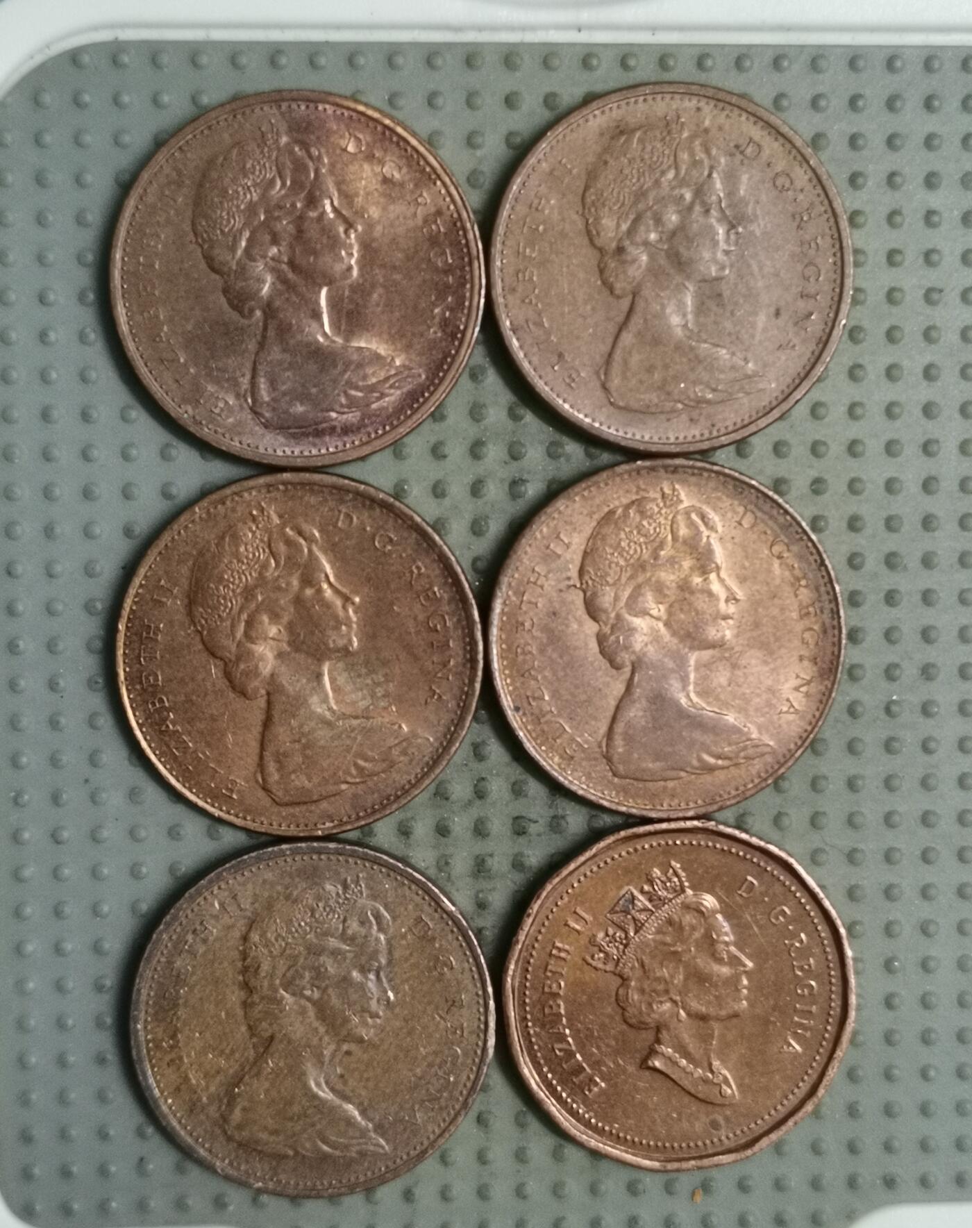 2025年第127场各国散币拍卖（总第127场） 加拿大1分6枚