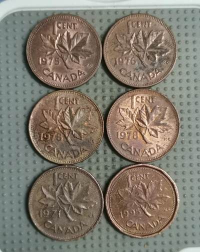 2025年第127场各国散币拍卖（总第127场） - 加拿大1分6枚