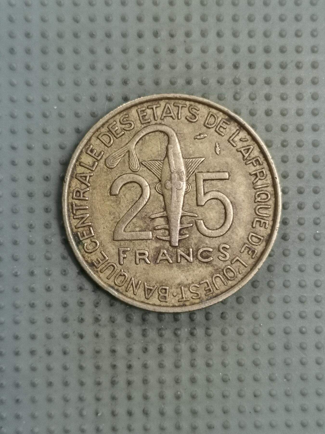 2025年第128场各国散币拍卖（总第128场） 西非共同体1979年25法郎