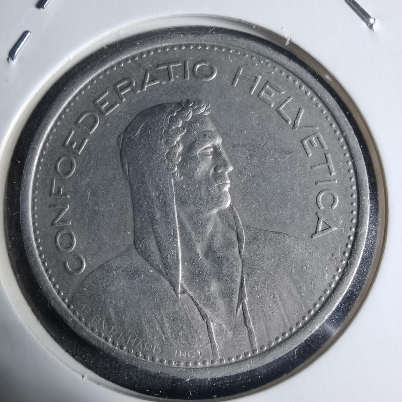 沼泽如烟--第920场 瑞士1968年5法郎