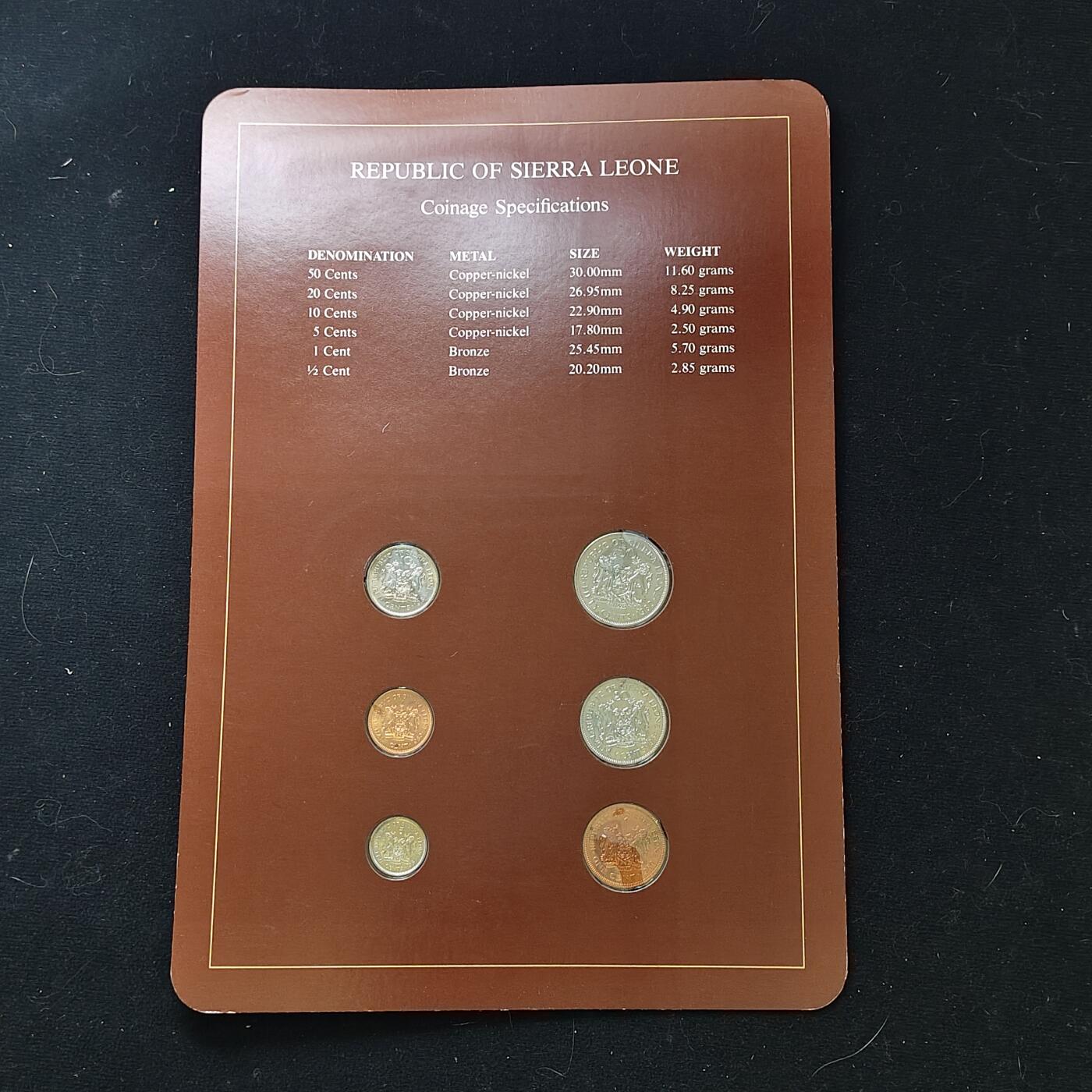 【全场包邮】纯粹捡漏拍482场（免费代拍第19场）-币封+套装+富兰克林（注意佣金） 【富兰克林·世界各国硬币系列邮币卡】塞浦路斯共和国+塞拉利昂共和国