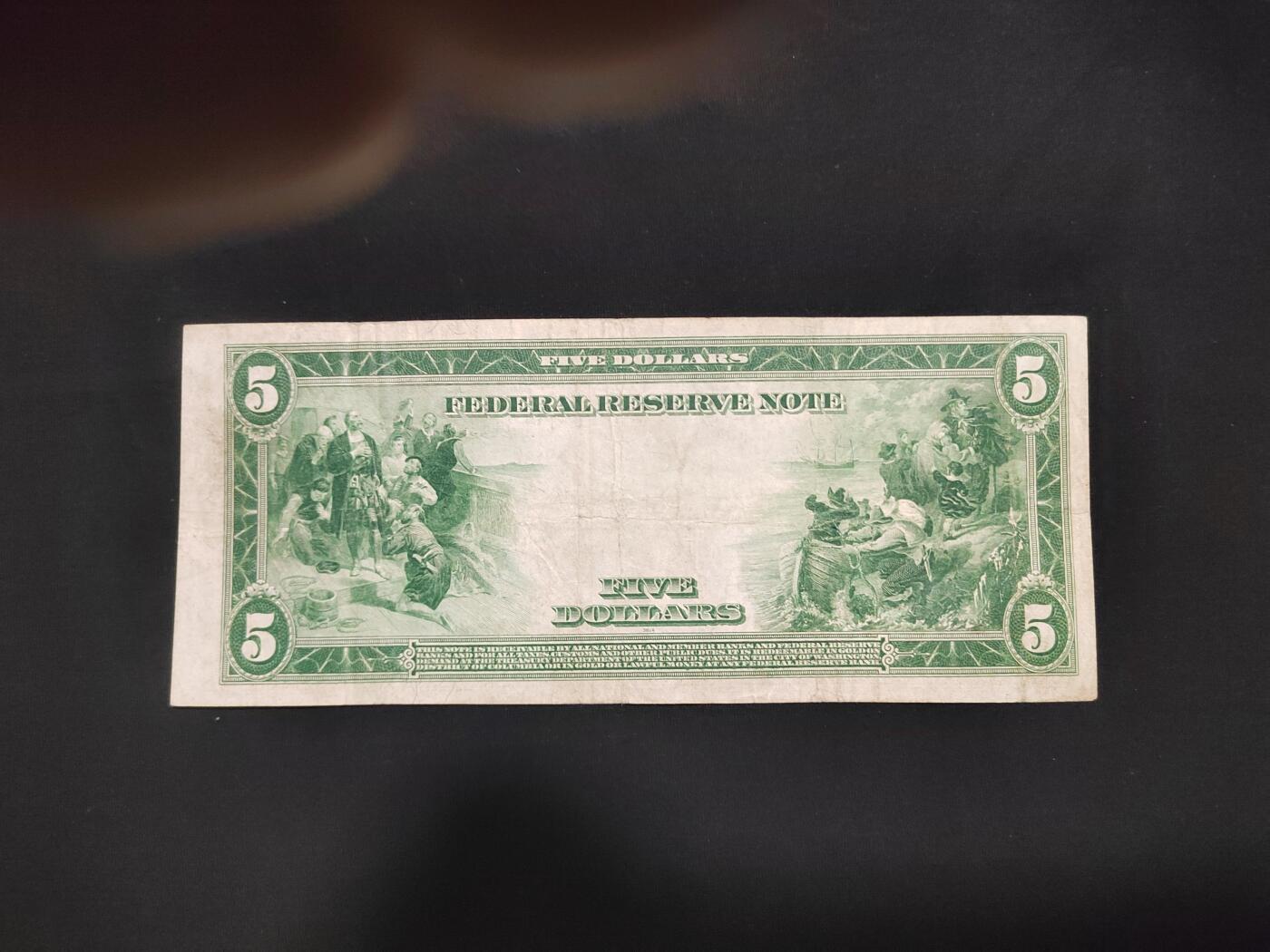 美联储早期钞票，1914年