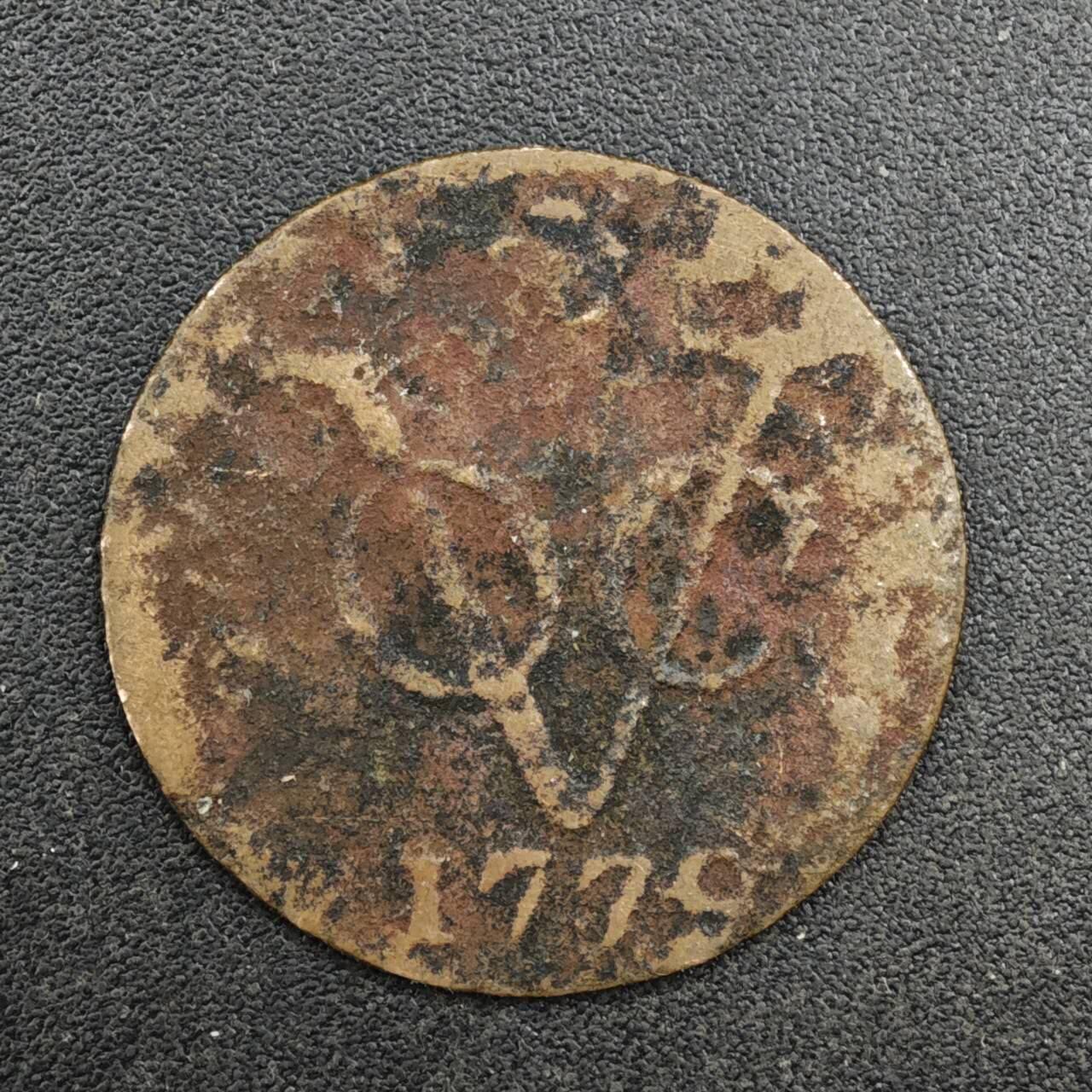 【淘币小摊】实时拍第八百一十七拍   散币场   满百包邮可预留二周 每周一统一发货   荷属东印度1779年1杜伊特铜币