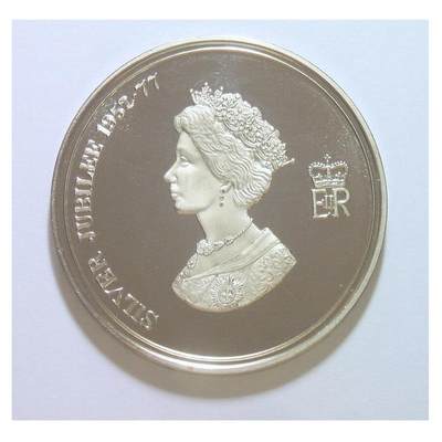 【原盒】英国1977年伊丽莎白+汉普顿宫 高浮雕精制大镀银章 带原盒原证 43MM - 【原盒】英国1977年伊丽莎白+汉普顿宫 高浮雕精制大镀银章 带原盒原证 43MM