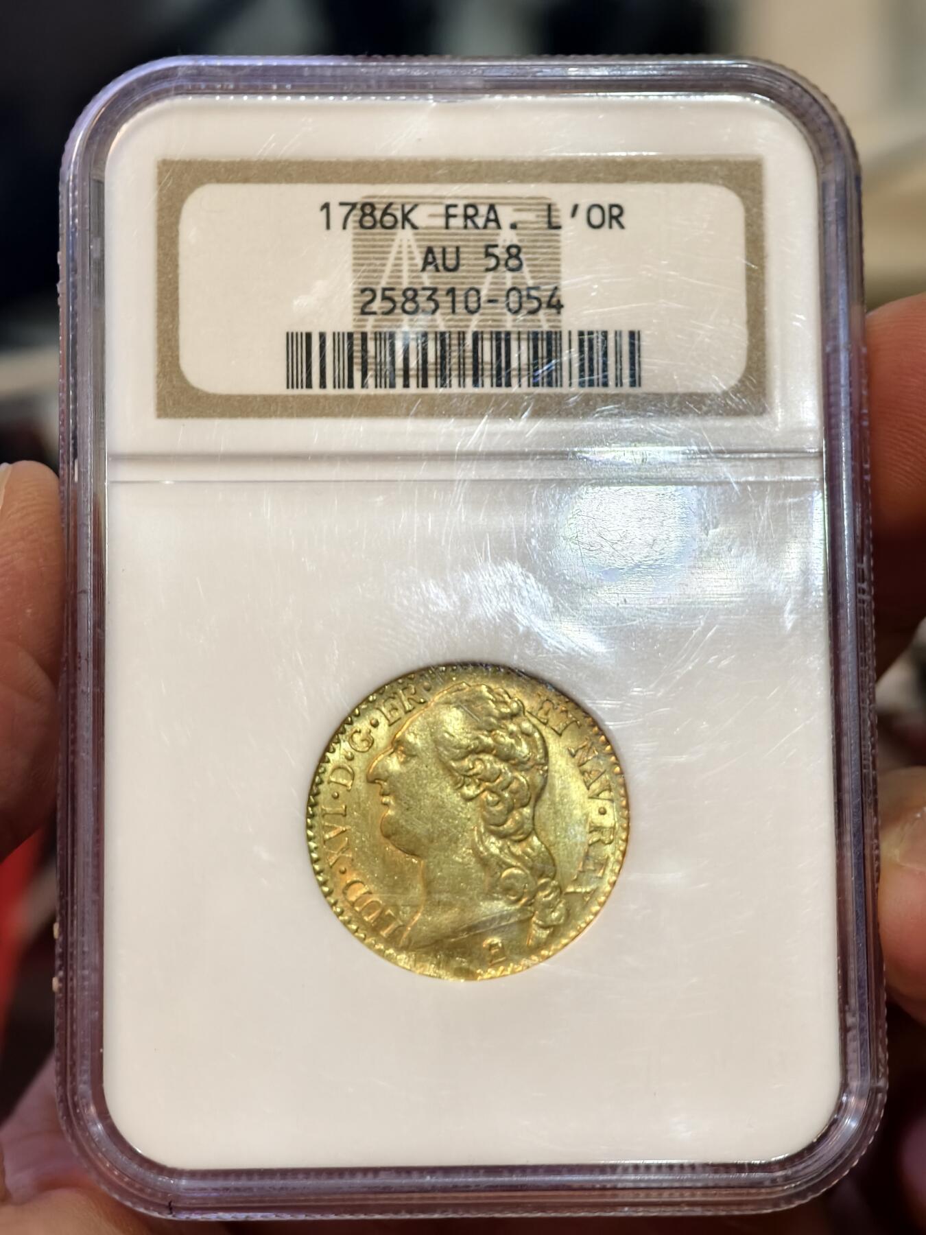 NGC-AU58法国1786年路易十六一路易金币