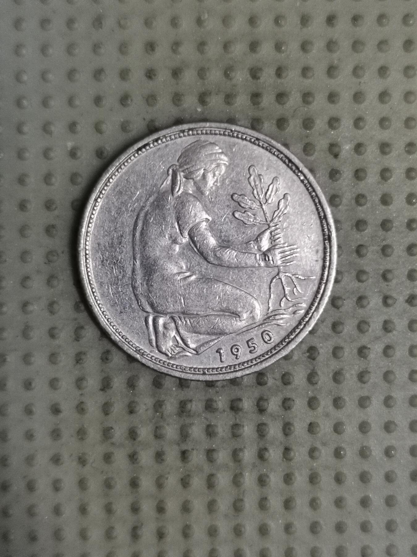 2025年第129场各国散币拍卖（总第129场） 德国1950年50芬尼