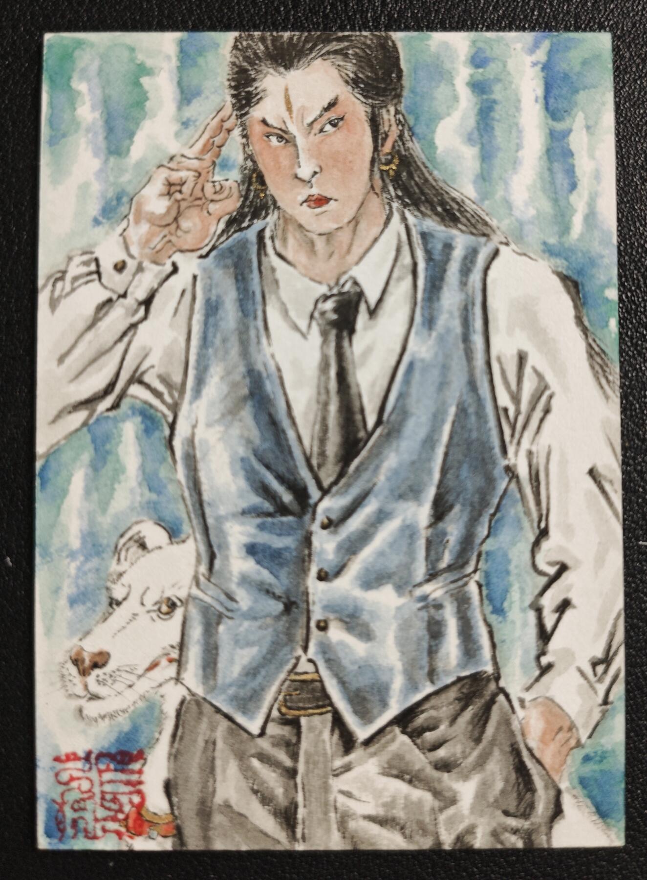 天玑星卡拍第146期《12.4周四截拍》持续收拍收评中 满赠卡需备注 【手绘卡】张先军 二郎神 手绘卡