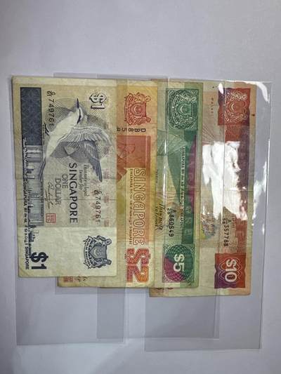 12.5纸币专场 - 新加坡纸币4张