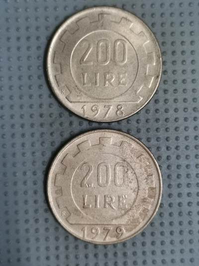 2025年第129场各国散币拍卖（总第129场） - 意大利200里拉2枚