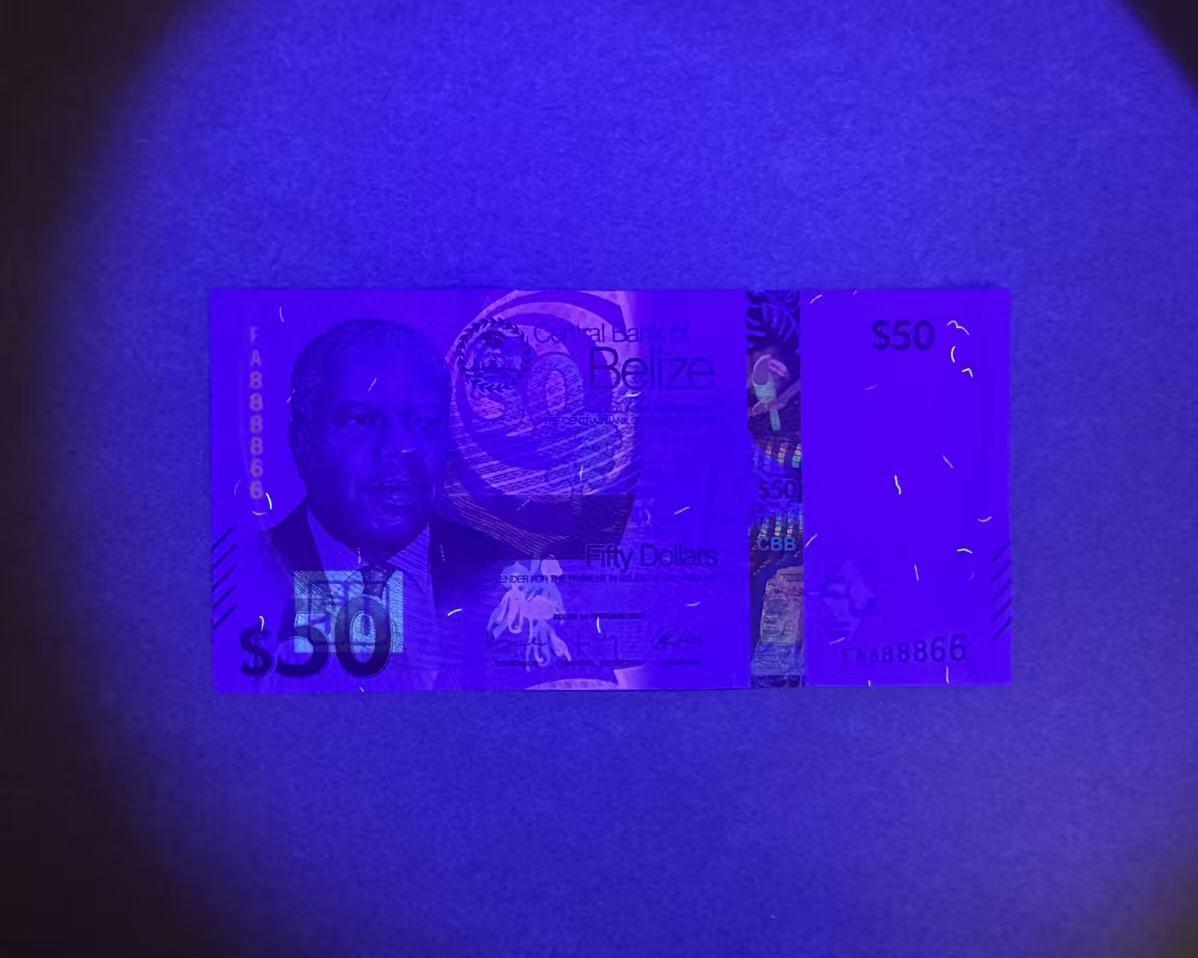 【Blue Auction】世界纸币精拍第758期——18级TOP拍卖/信誉/品质/专业/高效💫 【FA首发冠 靓号倒置号888866】伯利兹 2025年50元 全新UNC