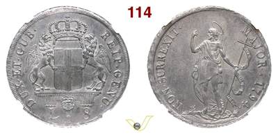 NGC-MS61 1794热那亚共和国施洗约翰8里拉大银币 - NGC-MS61 1794热那亚共和国施洗约翰8里拉大银币