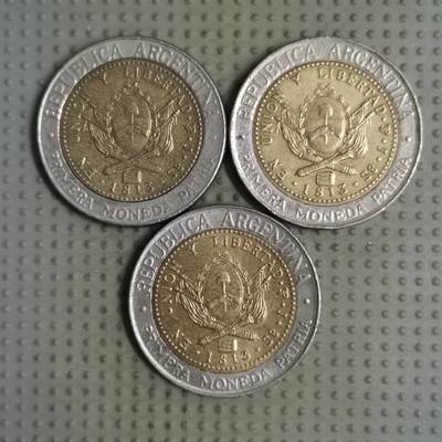 2025年第127场各国散币拍卖（总第127场） - 阿根廷1比索3枚