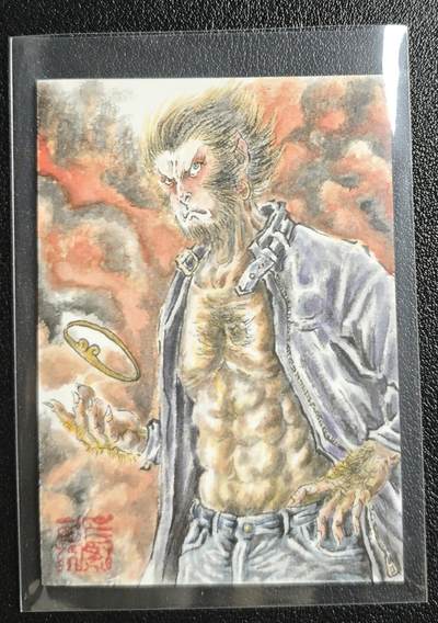 天玑星卡拍第146期《12.4周四截拍》持续收拍收评中 满赠卡需备注 - 【手绘卡】张先军 孙悟空 手绘卡
